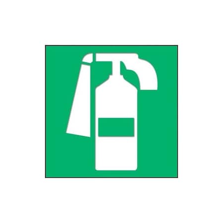 Accuform 3 in W x 3 in H, Engraved Plastic PSG319GN